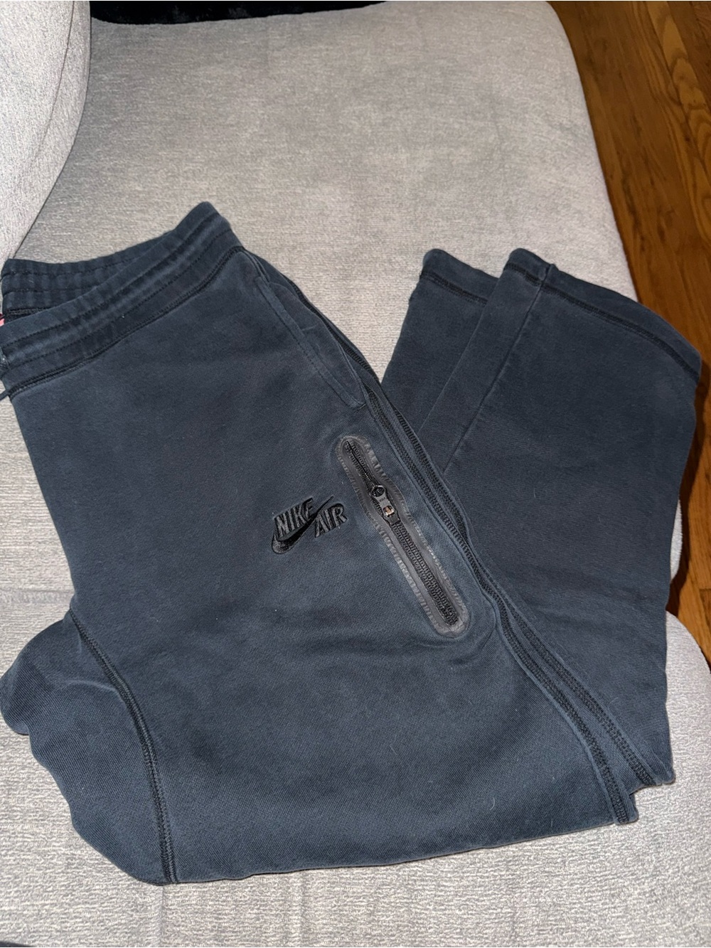 Nike Black Zip-Pocket Jogger Sweatpants